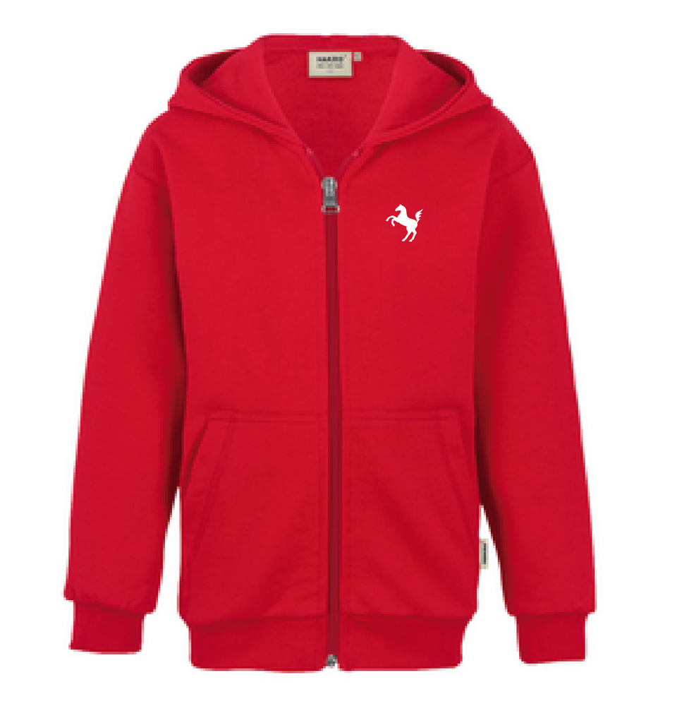 Hoodie-Jacke Kinder (Team Westfalen), rot - H620 - S - Bild 2