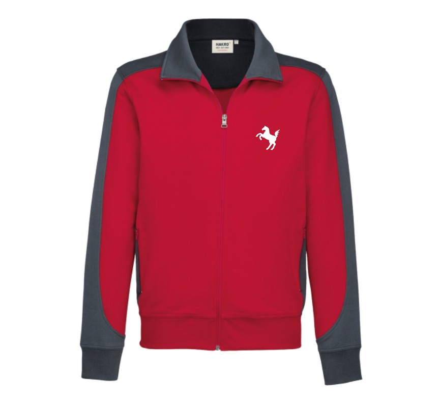 Sweatjacke Herren, rot (Team Westfalen) - H477 - S - Bild 2