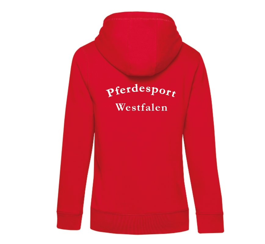 Kapuzen-Sweatshirt Damen, rot - JN795 - D - Bild 2