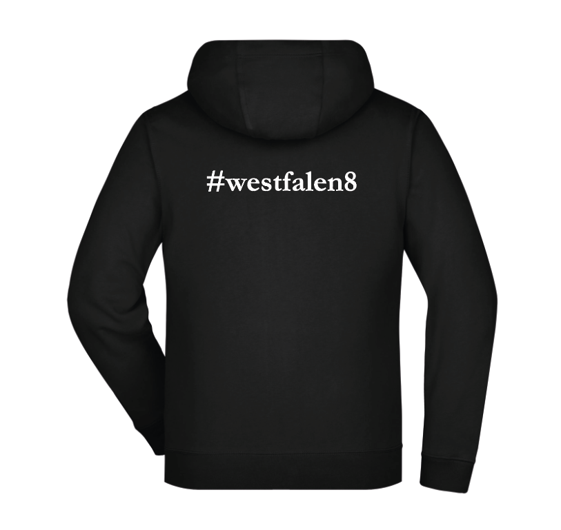 Sweatshirtjacke Herren, schwarz - #westfalen8 - JN355 - S - Bild 2