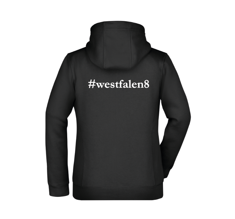 Sweatshirtjacke Damen, schwarz - #westfalen8 - JN354 - S - Bild 2