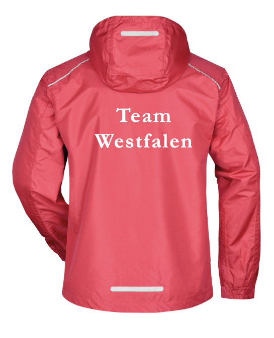 Regenjacke Herren, rot (Team Westfalen) - JN1118 - D (S)