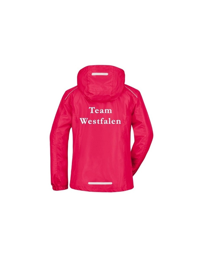 Regenjacke Damen, rot (Team Westfalen) - JN1117 - D (S)