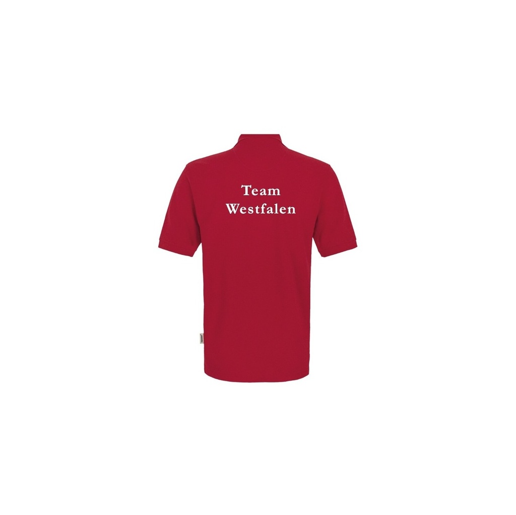 Präsentations-Poloshirt Kinder, rot (Team Westfalen) - H400 - S (116)