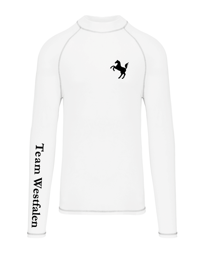Longsleeve Unisex, white - Team Westfalen - PA4017 - D (XS)