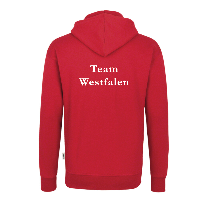 Kapuzen-Sweatshirt Herren, rot (Team Westfalen) - JN796 - D (XS)