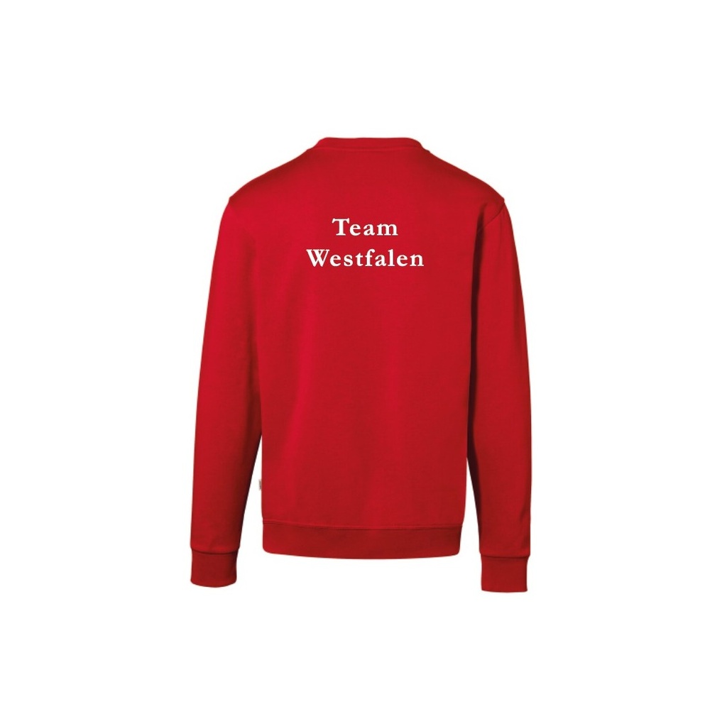 Sweatshirt Herren, rot (Team Westfalen) - JN794 - S (XS)