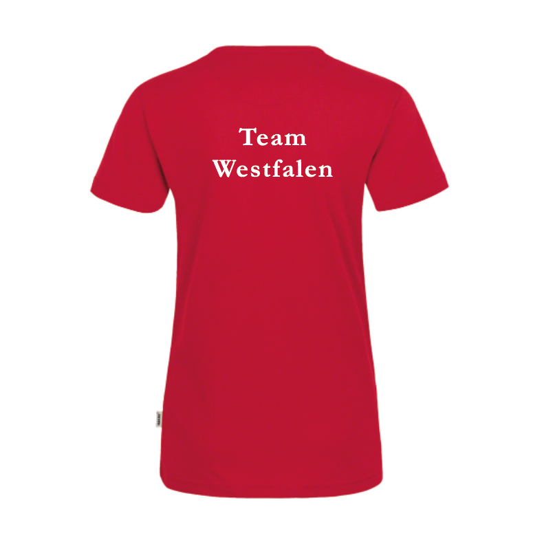 T-Shirt Damen, rot (Team Westfalen) - H126 - D