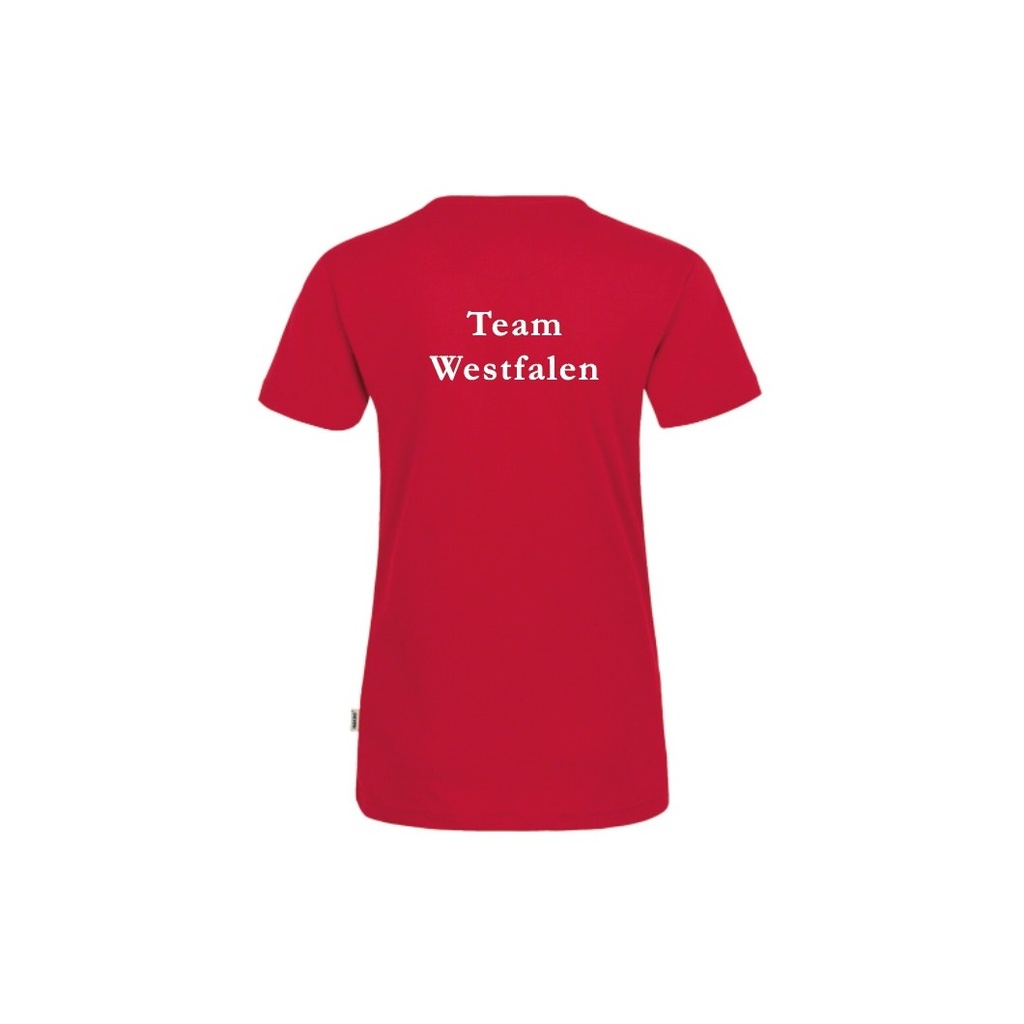 T-Shirt Damen, rot (Team Westfalen) - H126 - D (XS)