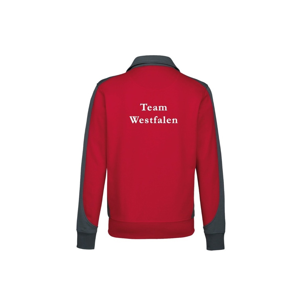 Sweatjacke Herren, rot (Team Westfalen) - H477 - S