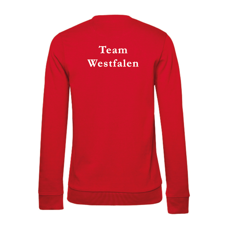Sweatshirt Damen, rot (Team Westfalen) - JN793 - S (XS)