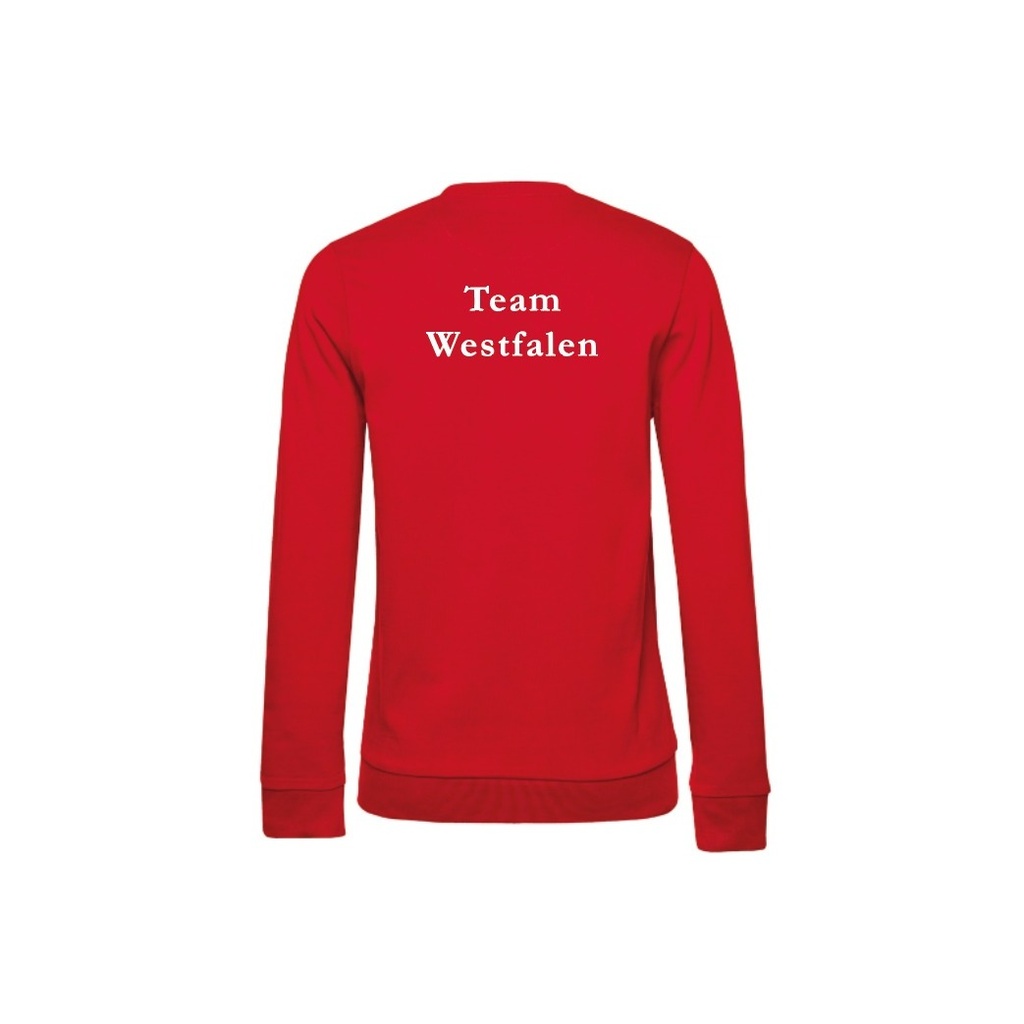 Sweatshirt Damen, rot (Team Westfalen) - JN793 - S (XS)