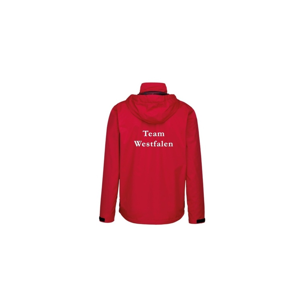 Regenjacke Herren, rot (Team Westfalen) - H862 - D (XS)
