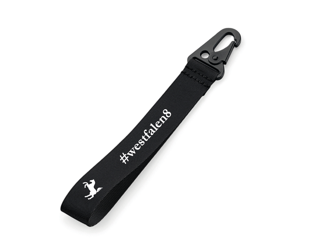 Schlüsselbund, schwarz - #westfalen8 - BG100 - D