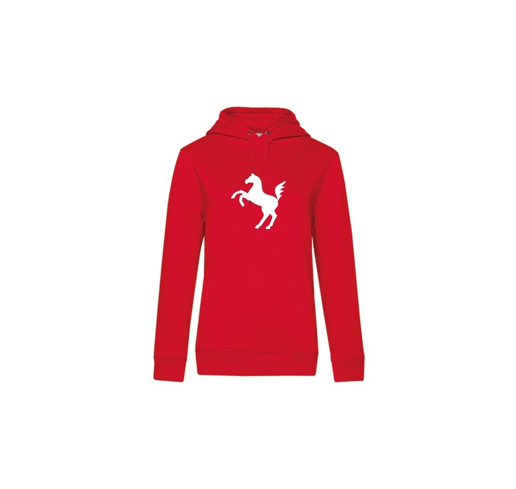 Kapuzen-Sweatshirt Damen, rot - JN795 - D