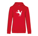 Kapuzen-Sweatshirt Damen, rot - JN795 - D