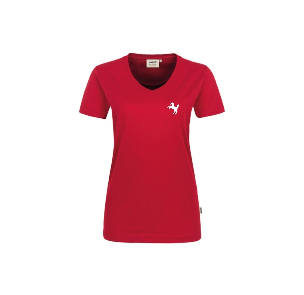 T-Shirt Damen, rot - H126 - D (XS)