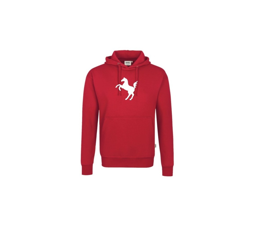 Kapuzen-Sweatshirt Herren, rot - JN796 - D (XS)