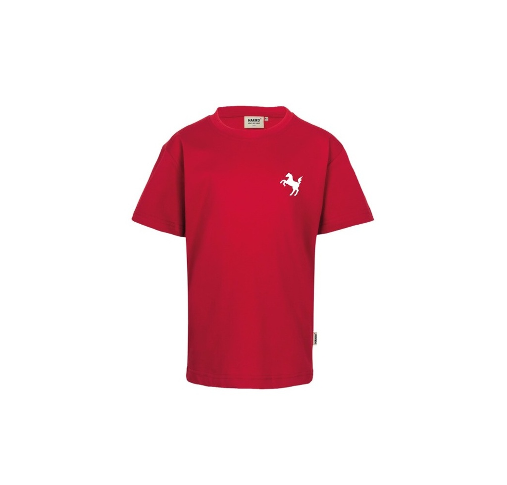 T-Shirt Kinder, rot - H210 - D (116)