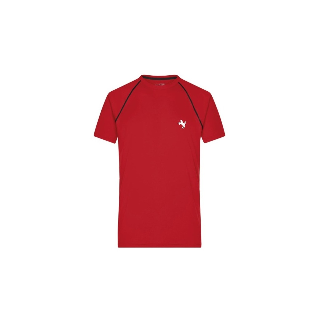 Funktions-Shirt Herren, rot/schwarz - JN496 - D (S)