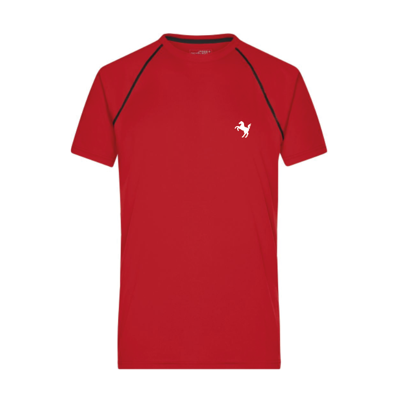 Funktions-Shirt Herren, rot/schwarz - JN496 - D (S)