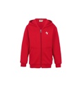 Hoodiejacke Kinder, rot - H620 - S