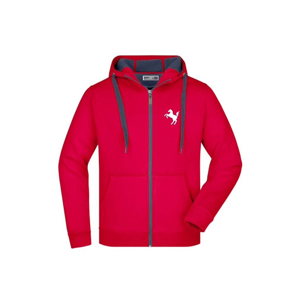 Sweatshirtjacke Damen, rot - JN354 - S (S)