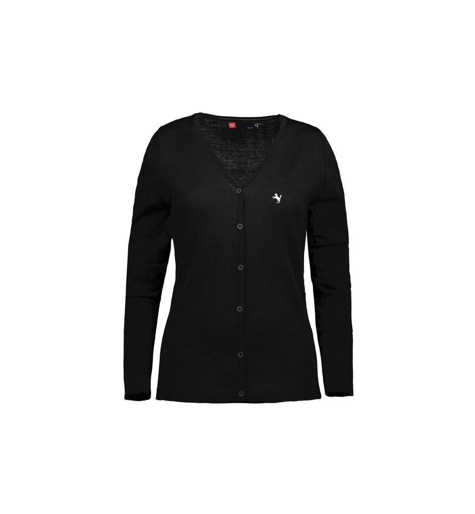 Cardigan Strickjacke Damen, schwarz - ID0643 - S (S)