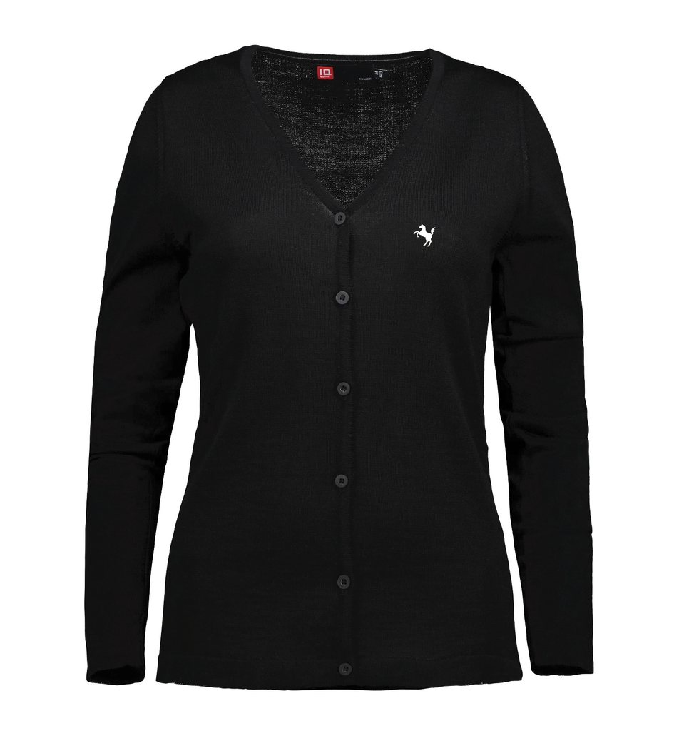 Cardigan Strickjacke Damen, schwarz - ID0643 - S